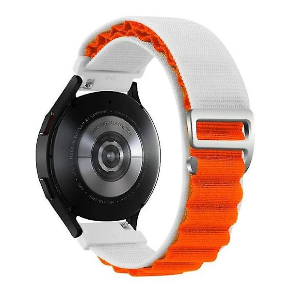 Coros Pace 2 / Coros Apex 42mm Nylon Justerbar Klokkerem  Hvit Oransje