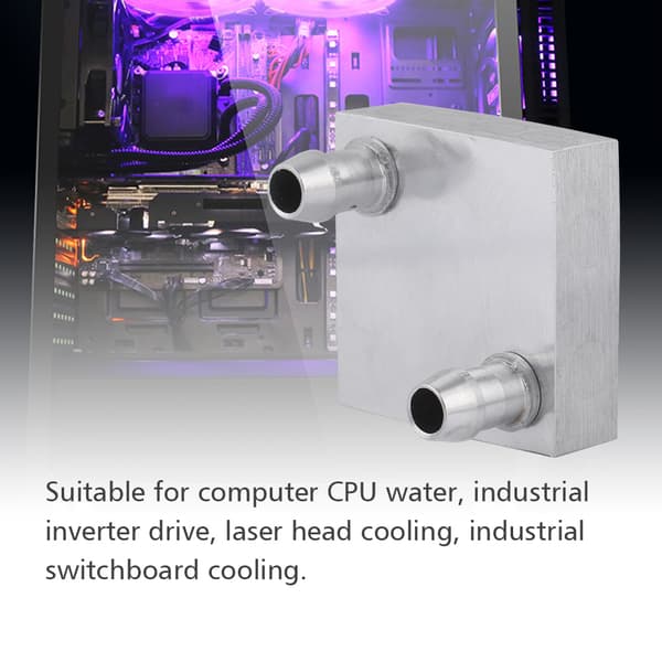 40x40mm vandkøling aluminiumsblok til CPU-radiator flydende vandkøler Ef