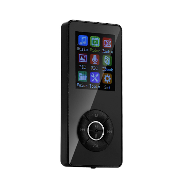 MP3-afspiller med FM-radio og stemmeoptager, bærbar mini Bluetooth 4.2 musik MP3-afspiller