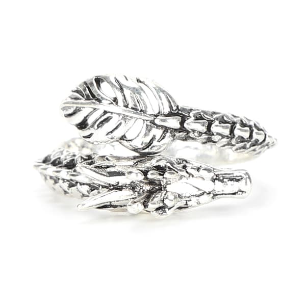 Vintage Punk Ringe Legering Justerbar Drage Design Cool Antikke Sølv Ringe til Mænd