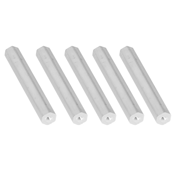 10 st Hex Stång Stång Aluminiumlegering 12mm Tillbehörssats Kit med M4 Skruvhål4104-0012-0096