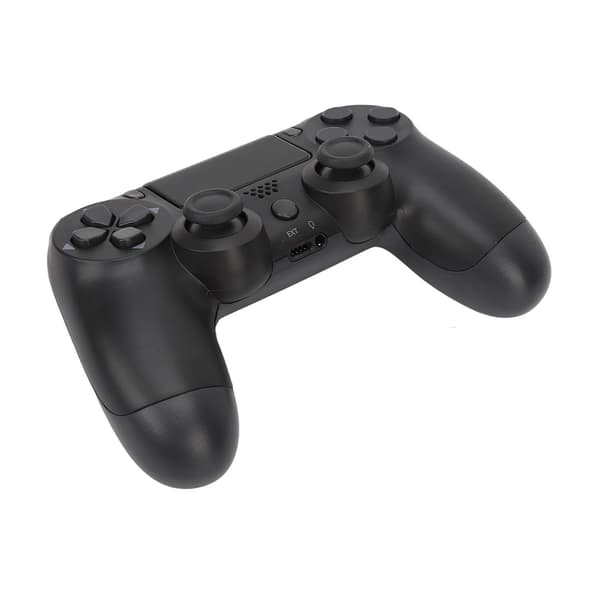 Trådlös spelkontroll Multifunktionell dubbelvibrations Bluetooth-gamepad för PS4-spelkontroller Svart