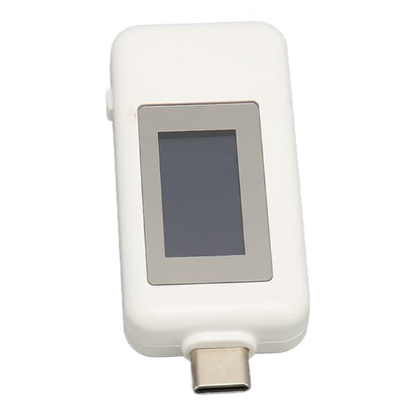 USB C Strömtestare Multifunktionell Spänningsström Realtidsdetektering Färgdisplay Typ C Strömdetektor 0‑5.1A 4‑30V Vit