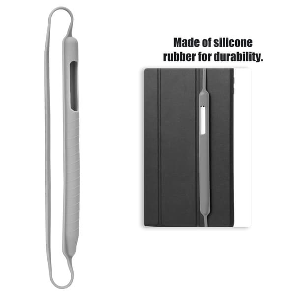 Silikonpennfodral för Apple Pencil 1:a och 2:a generationens skyddsfodral grå
