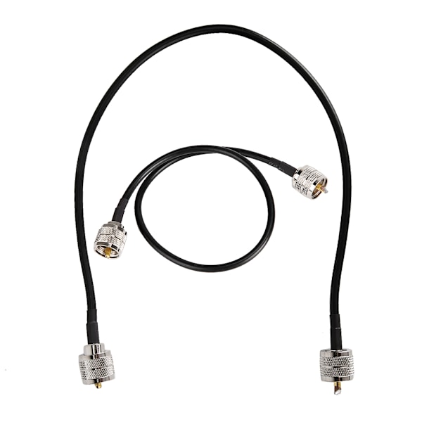 2 stk koaksial antenne adapter kabel UHF han PL-259 til UHF han PL-259 lavt tab