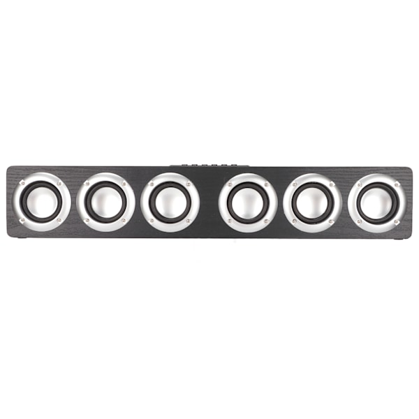 Bluetooth 5.0 Soundbar Stærk Bas Effekt Multifunktionel Trådløs Højttaler til Telefon Tablet PC Sort