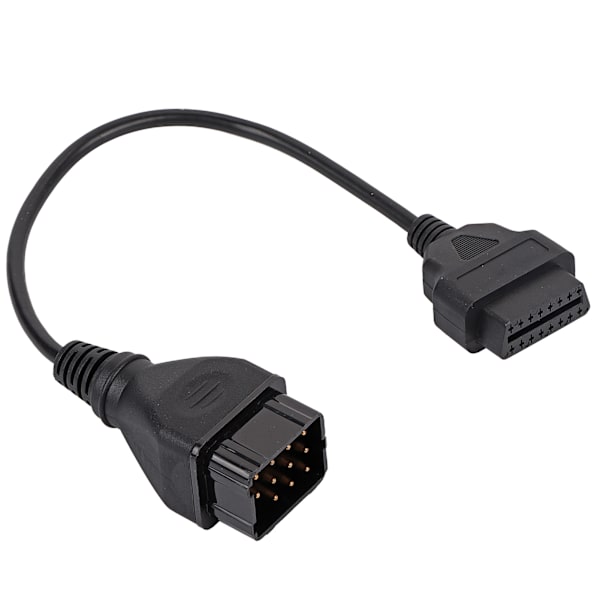 Diagnostisk kabel OBD2-kontakt 12-stifts till 16-stifts adapter Biltillbehör Förlängning