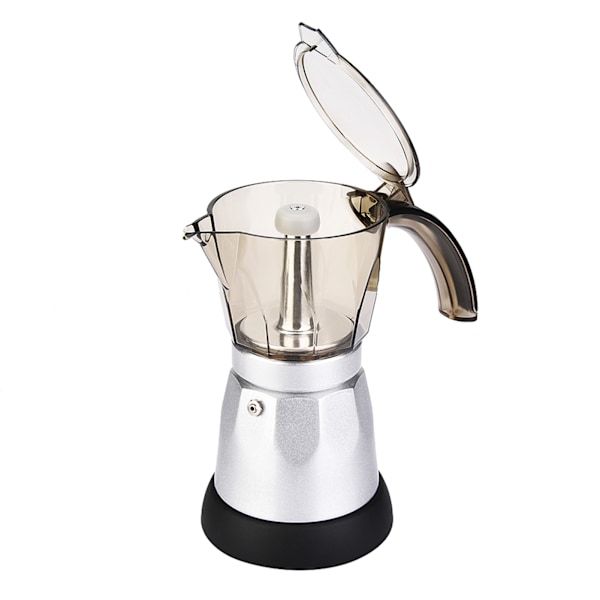 Elektrisk Moka-kanna med stor kapacitet, Espressobryggare för spishäll, Kaffeperkolator, EU-kontakt, 300 ml