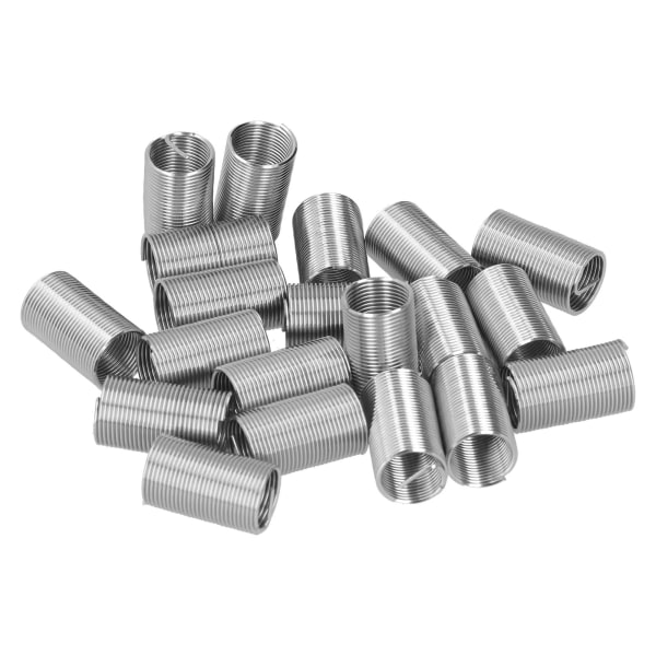 20 stk Gevindreparation M14 x 1,25 Spiral Circle Insert Reducer Møtrik Gevind Expand Socket Set3D