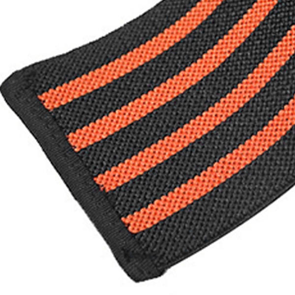 Knäskydd Elastiskt Justerbart Andningsbart Mjukt Knästöd Kompressionsbandage för Utomhussporter 3,1 X 70,9 tum Orange