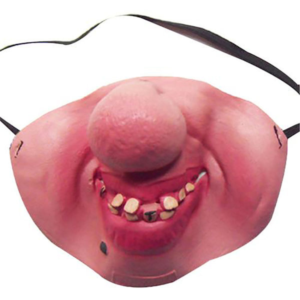 Rolig festmask för vuxna Latex Clown Cosplay Halvt ansikte Hemsk Skrämmande mask Maskerad Halloweenfest Karneval Födelsedagspresent