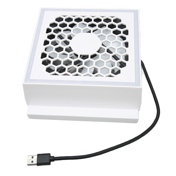 Spilkonsol køleventilator Professionel effektiv støjsvag køleventilator med farverig lysstribe til Xbox Series S