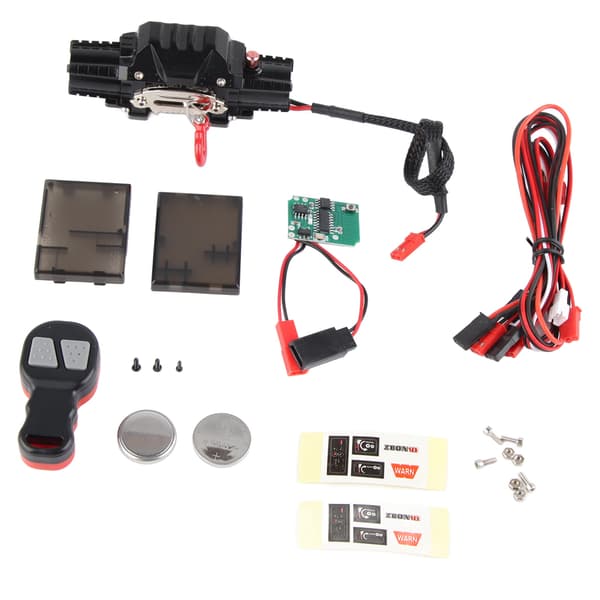 RC Metall Automatisk Dobbel Motor Simulert Vinsj Kontroller Mottaker Passer for TRAXXAS Bil B Type