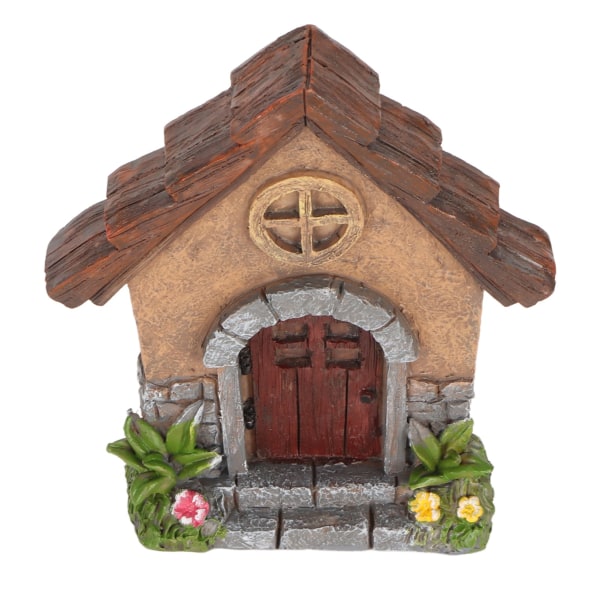Fairy Garden Door Rich Details 4,9 tum hög 4,1 tum bred stark harts Miniatyr Fairy dörr för dekoration väggträd