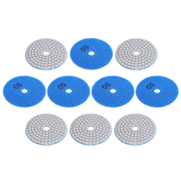 10 stk 3 tommer slibeskiver puder pudsning polering diamant til marmor beton sten 50 mesh