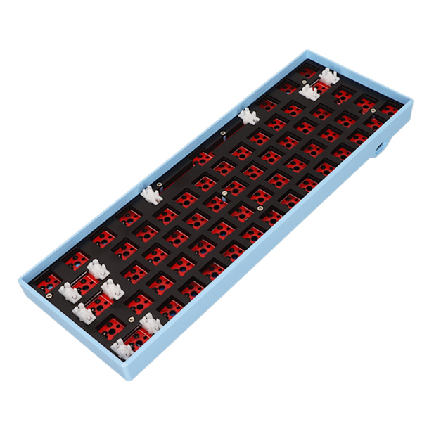 Stöd för 61 tangenter mekaniskt tangentbord gör-det-själv-kit Trådlöst 2.4G BT 3.0 5.0 Typ C trådbundet modulärt mekaniskt speltangentbord med RGB-blått