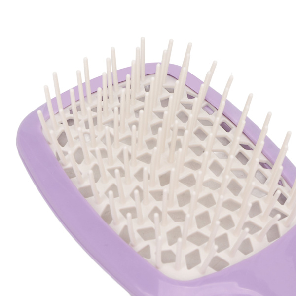 Snabbtorkande paddelborste - professionellt stylingverktyg för män och kvinnor White purple handle
