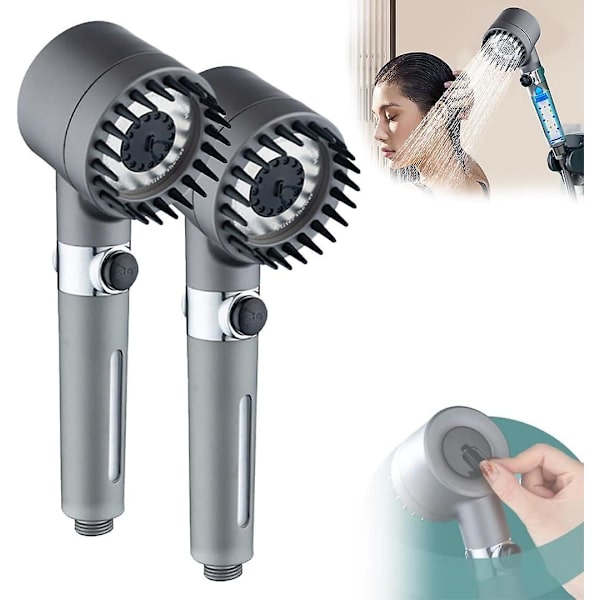 Vattentrycksstimulerande Dusch - Multifunktionell Trycksatt Spray med Tre Hastigheter