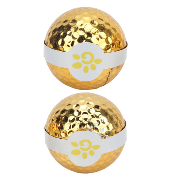 2 kpl Golf Ribbon Ball Kullatut värilliset nauhagolfpallot avajaisiin ja tapahtumiin