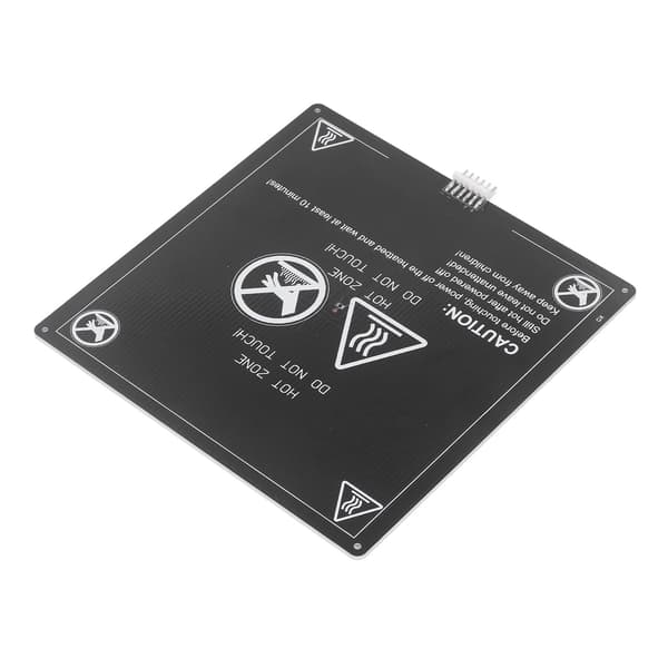 3D-printer opvarmet seng 220x220mm 3mm tyk aluminium varm seng med 90cm ledning DC12V