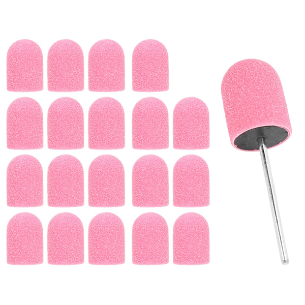 Nail Art Cap Kiillotus Set (16 x 25mm) Vaaleanpunainen