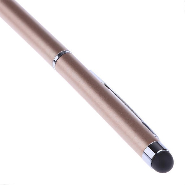 2 x Kapacitiv Pen Pekskärm Stylus Penna för Pad Telefon Laptop guld