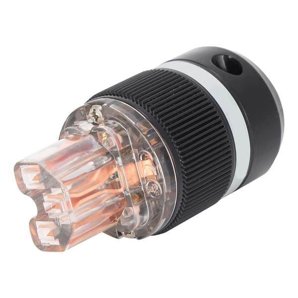 Monosaudio Strømplugg Transparent Ren Kobber Lydkontakt Strømplugg 100‑250VF101 (Hunn)