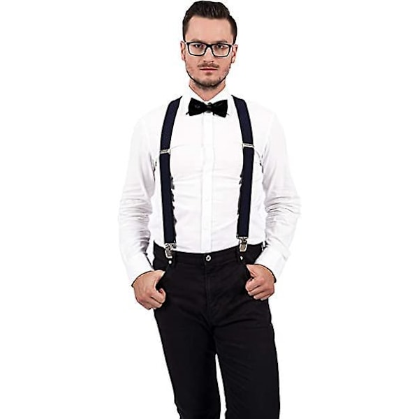 Stilfulde X-Style Herresuspenders - Stærke Clips, One Size, Forskellige Farver