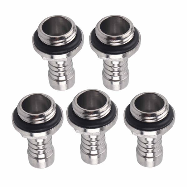 6 stk. PC Vandkøling TwoTouch Fitting G1/4 Gevind Barb Connector til Slange 9,2 mm
