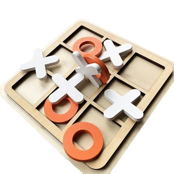 Wooden Xo Board Game Toy: Enhancing Children's Puzzle-løsning færdigheder