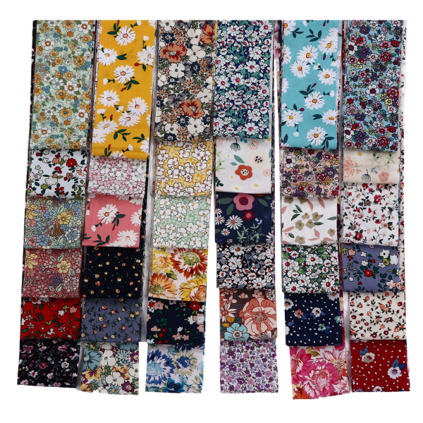 36 st Jelly Roll Tyg Rik Färg Bred Applikation Mjuk Ren Bomull Quiltning Tyg för Kläder Duk DIY