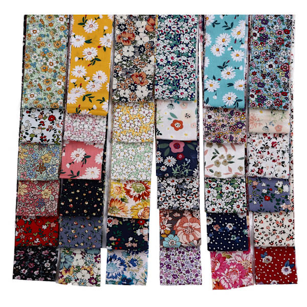 36 stk Jelly Roll Stoff Rike Farger Bred Applikasjon Myk Ren Bomull Quilting Stoff for Klær Duk DIY