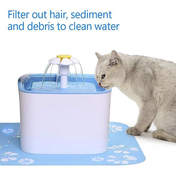 8-Pack Square Cat Water Fountain Filter Refill med aktivt kul og harpiks