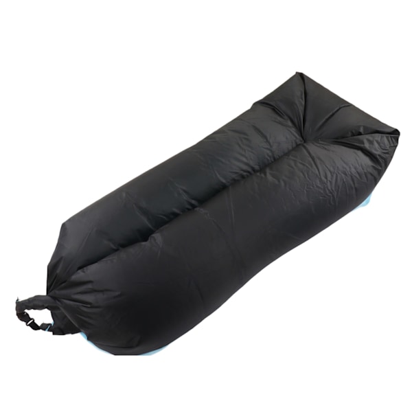 Oppustelig sofa 6,1ft lang 2,3ft bred Oxford stof nem oppustning oppustelig liggestol til camping strand rejse sort og blå