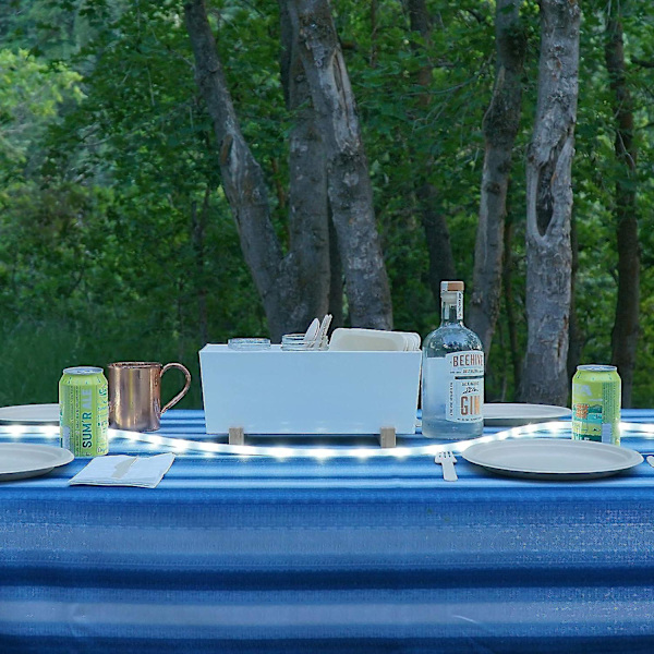 Bærbare LED Goon-lys og lanterner til camping, vandreture, sikkerhed og nødsituationer (hvidt lys)