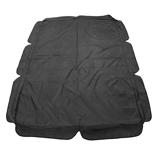 Swing Canopy 600D Sølvbelagt Oxford Klud Vandtæt Swing Top Cover til Udendørs Sort