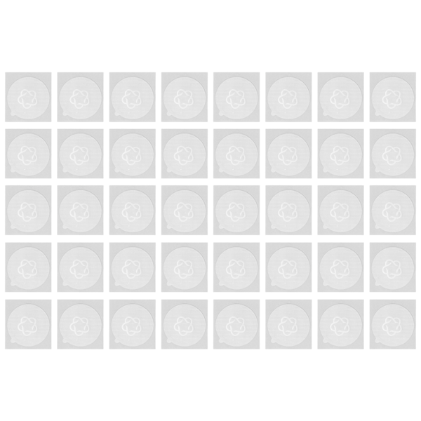 40 stk Kaffe Aluminiumfolie Lopp Rebrukbare Kaffe Kapsel Folie Tetningsklistremerker for Hjem Cafe