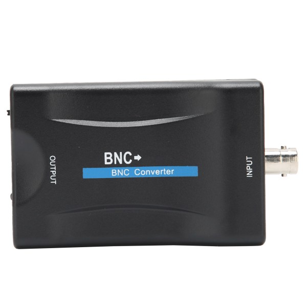 BNC til High Definition Multimedia Interface Converter 1080P/720P Videokonverteringsskærm Sort