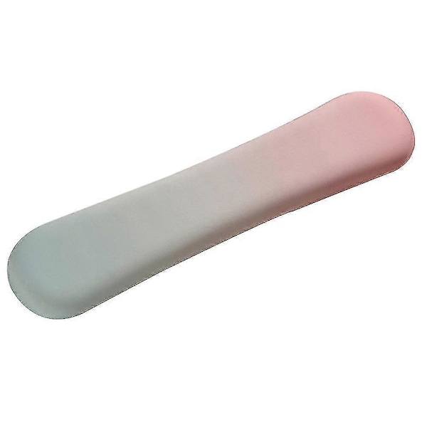 Handledsstöd för tangentbord, bekväm minnesbomullsfyllning, halkfri gradient Zekai blå rosa