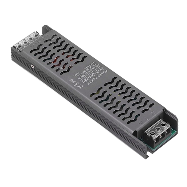 LED-drivrutin 200W AC 175‑260V till 24V DC Lågspänningsutgång LED-drivrutin Strömförsörjning med värmeavledningshål LED-transformator