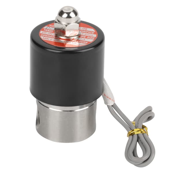 DC 12V G1/4\" Rustfrit Stål 304 Normalt Lukket Elektrisk Magnetventil