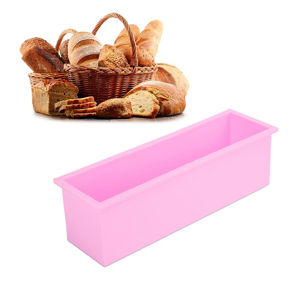 1200ML Rektangulær Silikon Såpeform DIY Toast Form Lagingsboks Verktøy