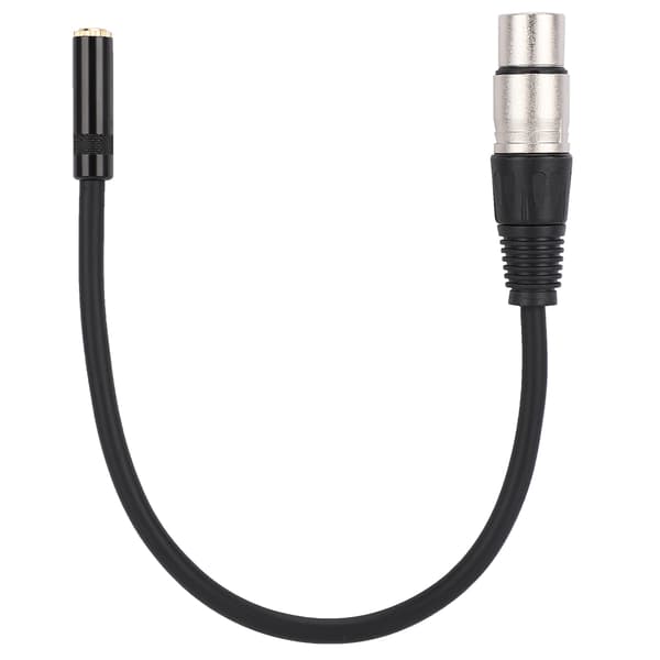 3,5 MM hona till XLR hona zinklegering 3,5 MM gränssnitt ljudadapterkabel patchkabel