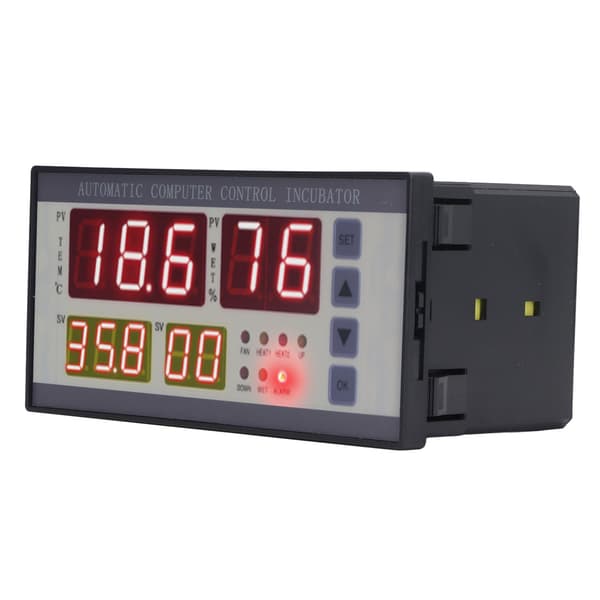Inkubatorstyring Automatisk eggvending Temperatur Fuktighetskontroll Inkubator Temp RH-kontroller AC160V‑240V