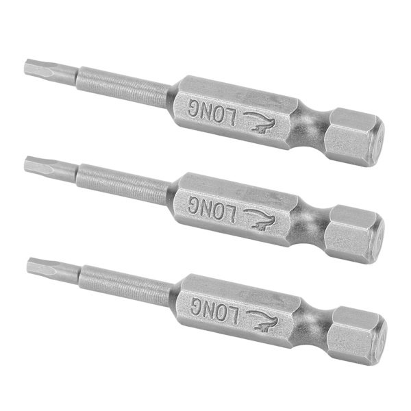 10 st Elektriska skruvmejselbitar Insexhylsa Magnetisk härdade reservdelar 2 mm
