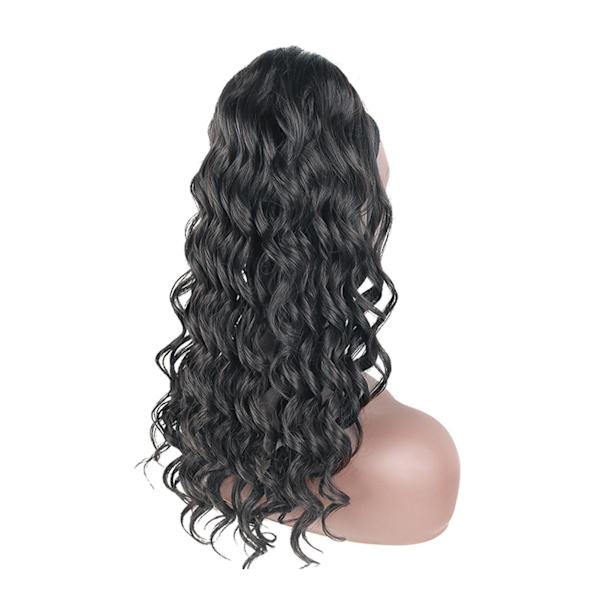 Bølget hestehale Naturtro fluffy lett myk lang hestehale for hårforlengelse 20 tommer