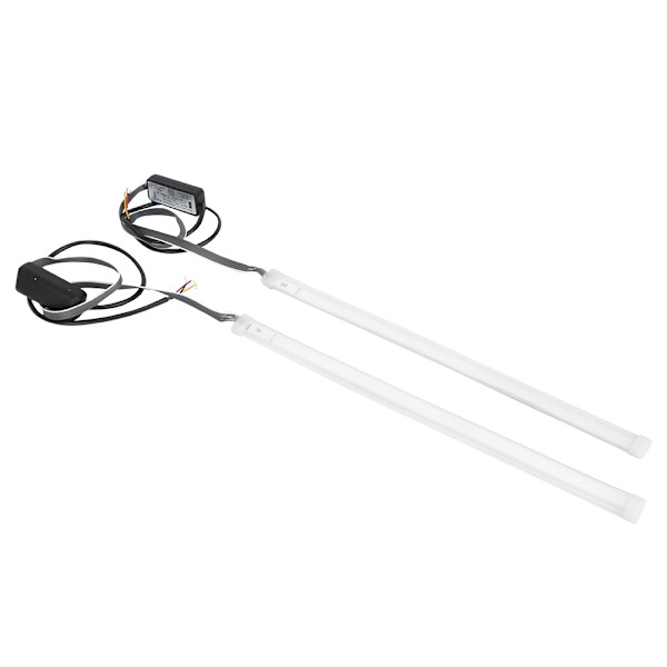 1 par bil 12V frontlys kjørelys sideglød Switchback LED-stripe