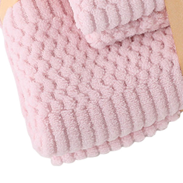 Badeværelse Brusebad Håndklæde Sæt Koral Fleece Hurtig Tørring Høj Absorberende Blød Komfortabel Til Daglig Brug Pink