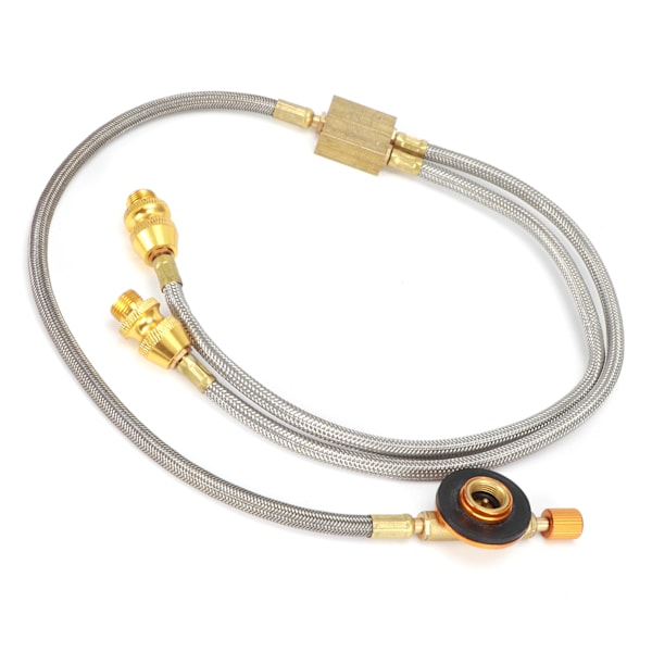 G1/8 DN6 Brenneradapter Slange Utendørs Slange Adapter for Dobbel Camping Komfyr (RT‑912A)