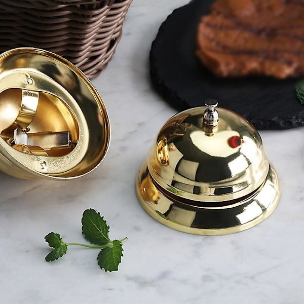 Elegant Guld Serviceklocka för Receptioner, Restauranger, Klassrum och Hem